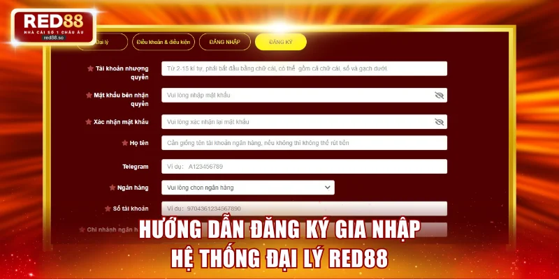 3 bước đăng ký đại lý RED88 vô cùng dễ hiểu