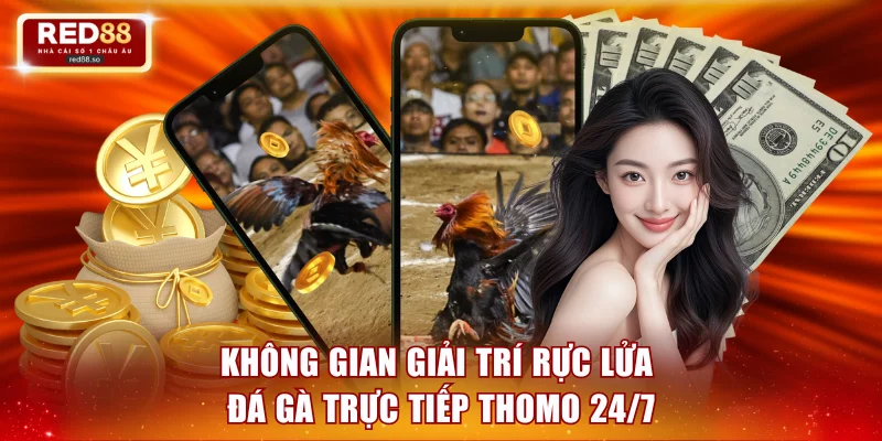 Không gian giải trí rực lửa đá gà trực tiếp Thomo 24/7